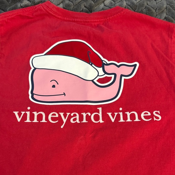 Vineyard Vines Kids Red and Plaid Santa Whale Pajama Set - Picture 7 of 10